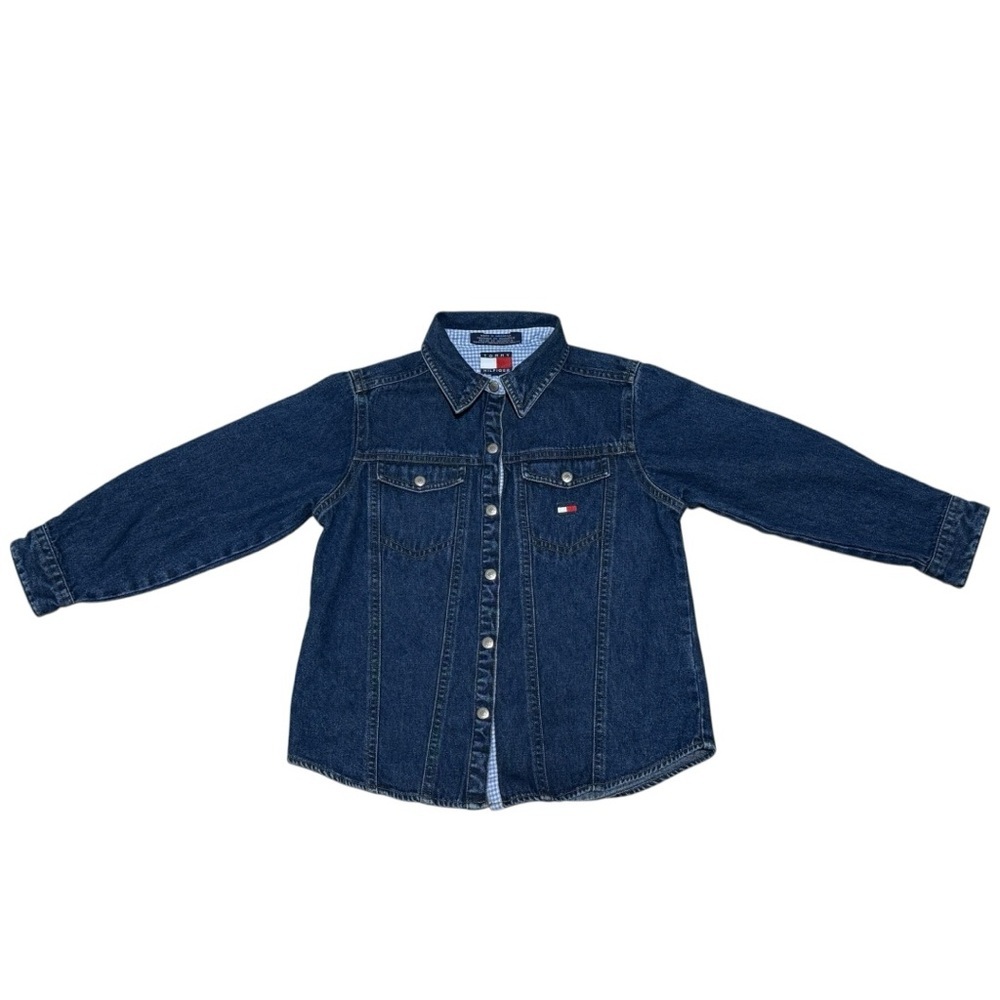 Tommy Hilfiger Girls Blue Jean Denim Long Sleeves Size 5